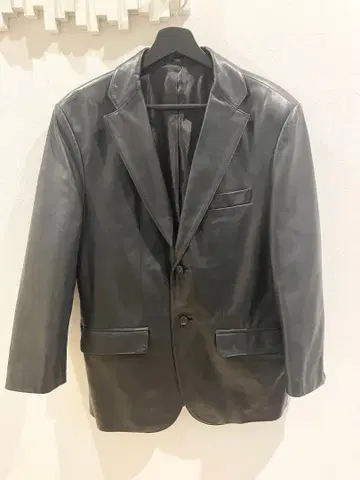 WIND ARMOR NICHIWA 가죽 테일러드 자켓 블랙