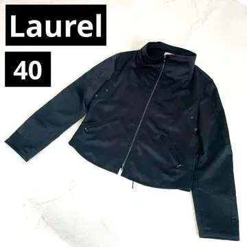 컨디션 최상 Laurel 블랙 숏 기장 자켓 블루종 40