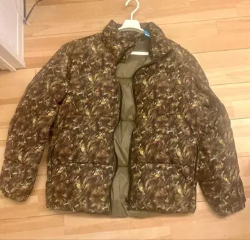 ZARA 카모플라주 다운 자켓