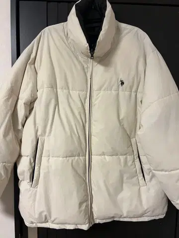 US POLO ASEAN 화이트 다운 자켓