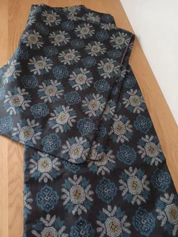 기모노 본고장 오시마 명주 무늬 순수 실크