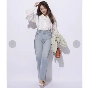 아푸와이저 리셰 서스펜더 데님 팬츠