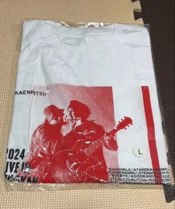 바나나맨 빨간색 연필 라이브 T셔츠 미개봉 새상품