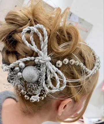 성인식 세트 머리 장식 오비 장식 탈부착 카라 여아 여자