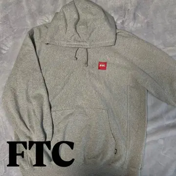 [ 새상품급 ] FTC 그레이 스트릿 후드티 후디 박스 로고 자수