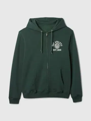 빈티지 소프트 GAP 애슬레틱 로고 집업 후드티