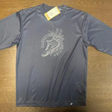 ASICS 농구 긴팔 T셔츠 S 사이즈 네이비