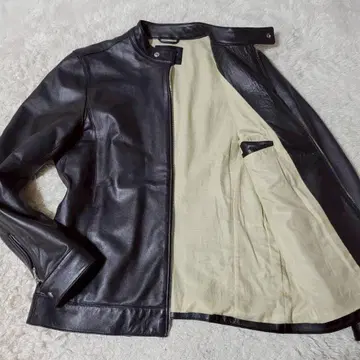 새상품급 나노 유니버스 양가죽 싱글 라이더 가죽 자켓 블랙 L
