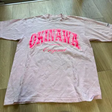 Okinawa 오리지널 핑크 T셔츠