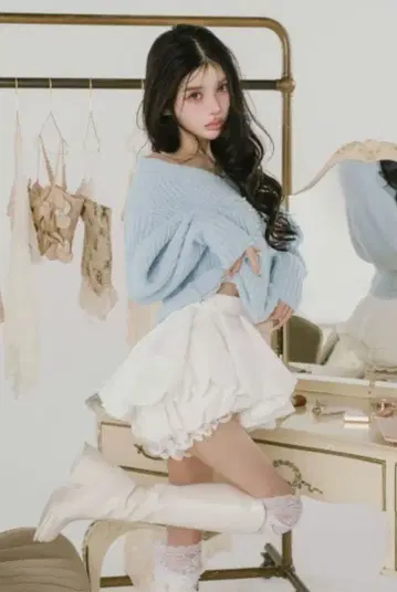 Darich 다리치 볼륨 벌룬 미니 스커트