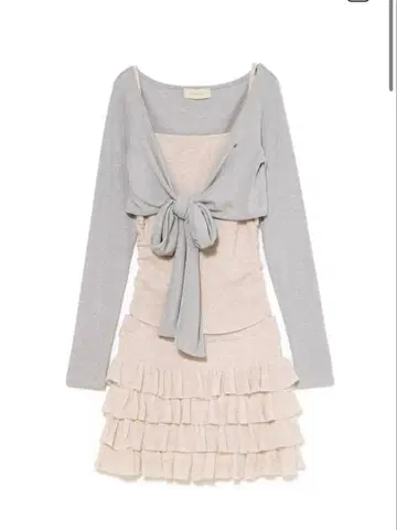 당일 발송 Candice 프릴 세트업 andmary 베이지