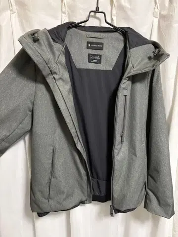 GLOBAL WORK 그레이 다운 자켓 충전솜