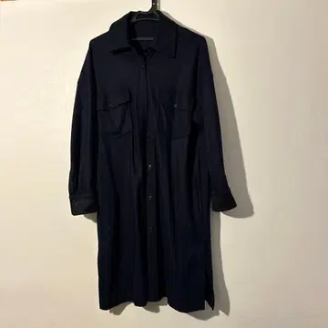 네이비 셔츠 원피스 긴팔