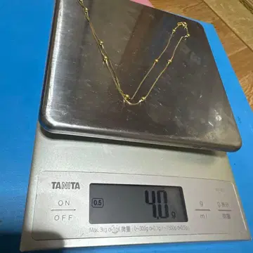 750 골드 목걸이 약 25cm 4g