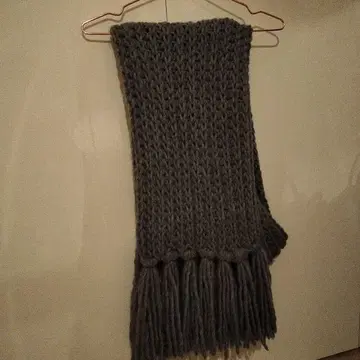 Santelli Francesca 그레이 프린지 머플러