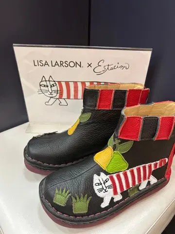 LISA LARSON x Estacion 고양이 디자인 부츠