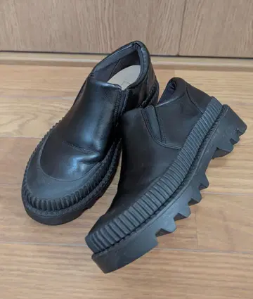 enchanted [우천 겸용] 트랙 밑창 레인 슬립온 슈즈 S 사이즈