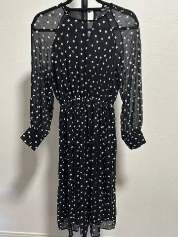 [ 새상품급 ] ZARA 꽃무늬 시스루 롱 원피스 XS