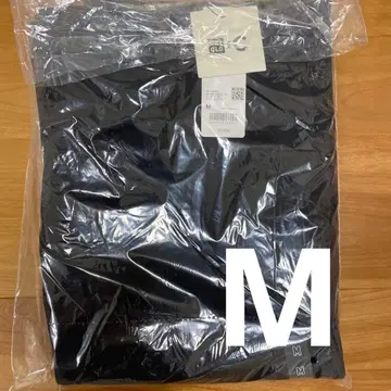 유니클로C 맨투맨 와이드 팬츠 긴 길이 M 블랙