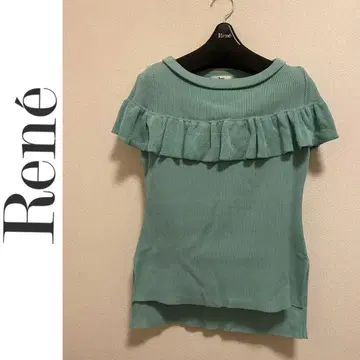 르네 36 봄 상의 민트 그린 니트