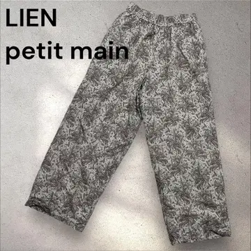 LIEN petit main 페이즐리 무늬 팬츠 허리밴딩 안감 부착