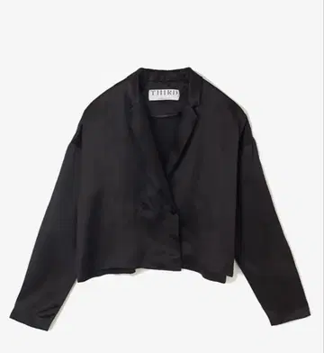 THIRD MAGAZINE 새틴 셔츠 자켓 블랙 사이즈 9