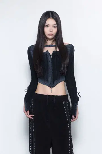 S zip cutout knit tops graygeTheredthred