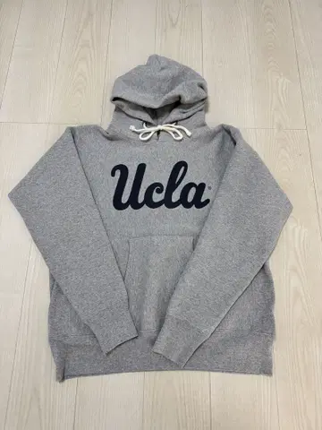 Champion UCLA 후드티 XL 그레이 리버스 위브 빨간색 택