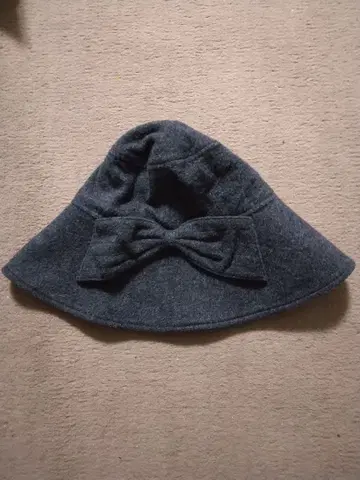 새상품급 Athena New York 아테나 뉴욕 리본 포함 울 햇