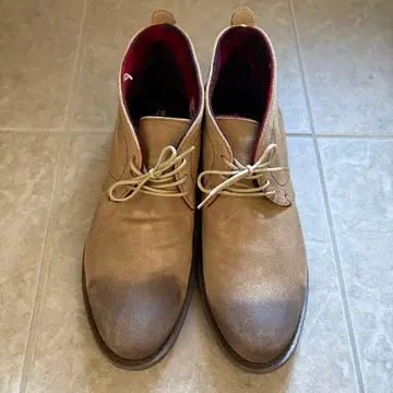 브라운 스웨이드 처카 부츠 28cm