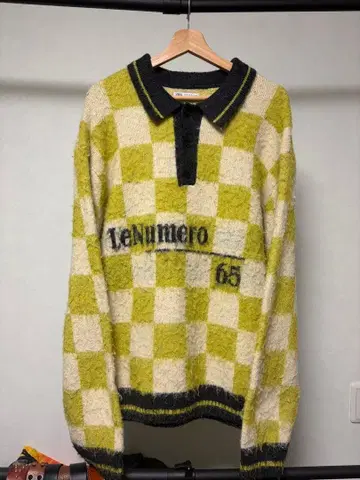 ZARA 체크 무늬 피케 셔츠풍 니트