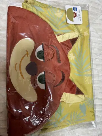 주토피아 닉 후드 부착 타월