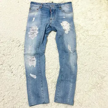 48 사이즈 디스퀘어드 Tidy Biker 데님 팬츠 스케이터