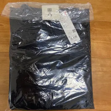 유니클로C 맨투맨 와이드 팬츠 블랙 XL 긴 길이