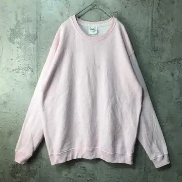 B1628 구제 의류 맨투맨 핑크 무지 90s Y2K