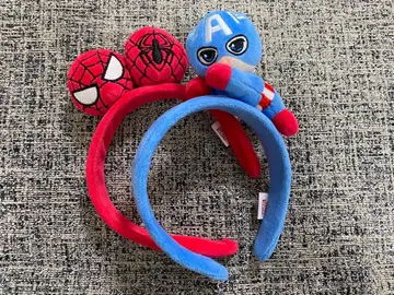 스파이더맨 캡틴 아메리카 머리띠 2개 세트