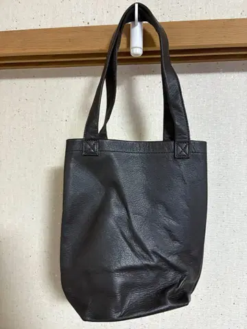 브라운 가죽 토트백