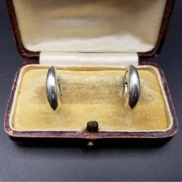 실버 후프 귀걸이