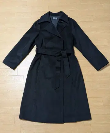 새상품급 벨타보노 롱 코트 캐시미어 블랙 루즈핏