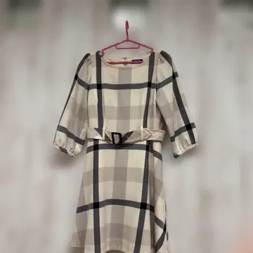 BLUE LABEL CRESTBRIDGE 체크 무늬 원피스 38