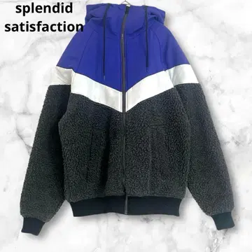 플리스 자켓 긴팔 M 아우터 가을/겨울 그레이 블루 점퍼