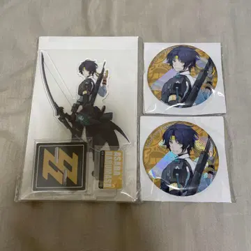 젠레스 존 제로 빅 아크릴 스탠드 + 캔뱃지 아사바 유마