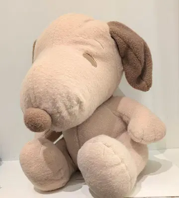 SNOOPY 슈퍼 라지 봉제 인형 복슬복슬 브라운 Ver.