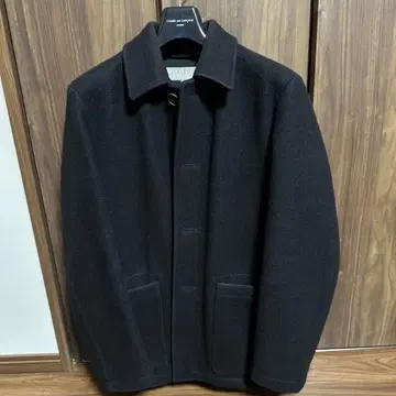 MARGARET HOWELL 블랙 울 코트 S