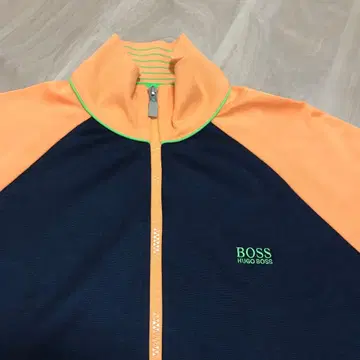 BOSS 휴고보스 트랙 자켓 네이비 사이즈 M 자수 로고