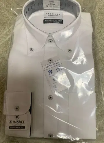 남성용 Y셔츠 긴팔 LES MUES 논아이론 스트레치