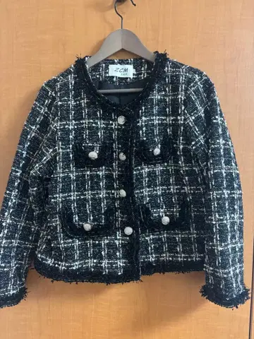 트위드 자켓 코트 자켓