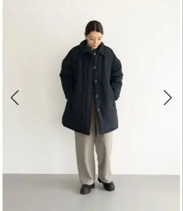 카베사 로쏘 퍼프 미디 코트 네이비