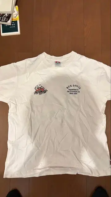 BEN DAVIS T셔츠 L 사이즈 화이트