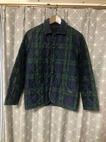 Lavenham 퀼팅 자켓 블랙워치 패턴 영국제